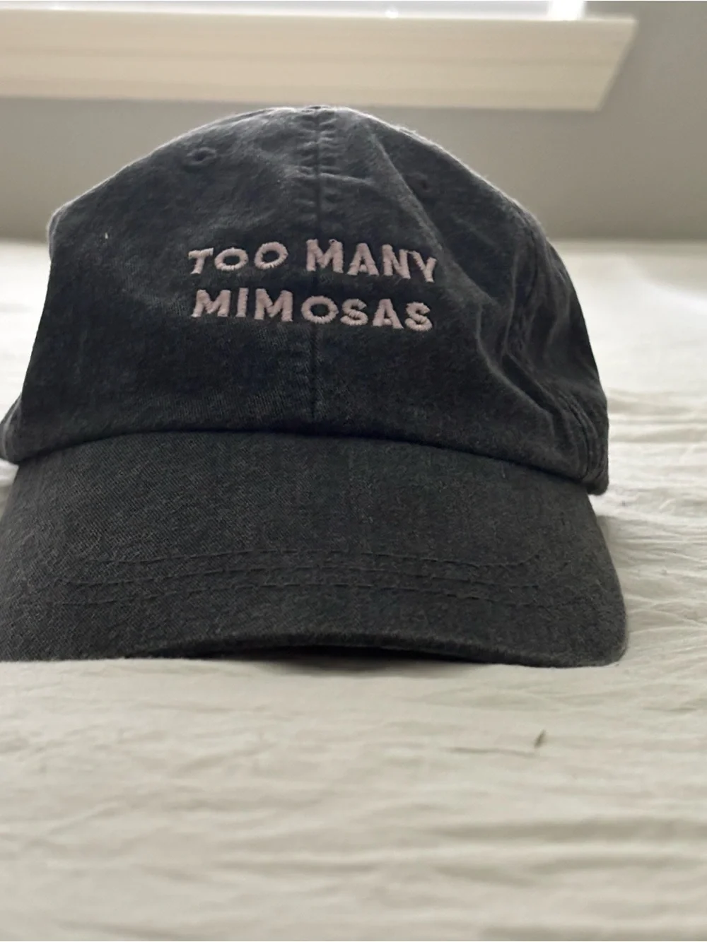 Adams Black Cap with Pink 